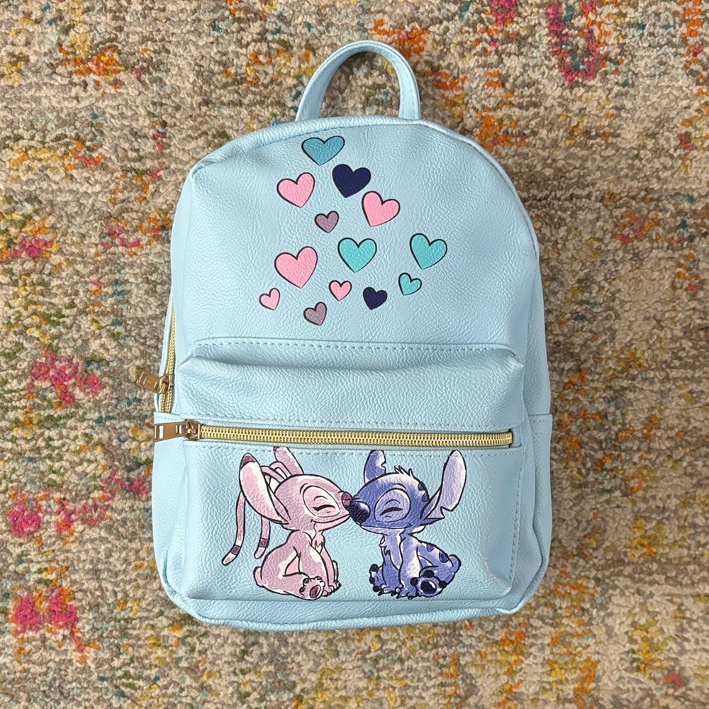 Stitch & Angel Kids Backpack - Blue